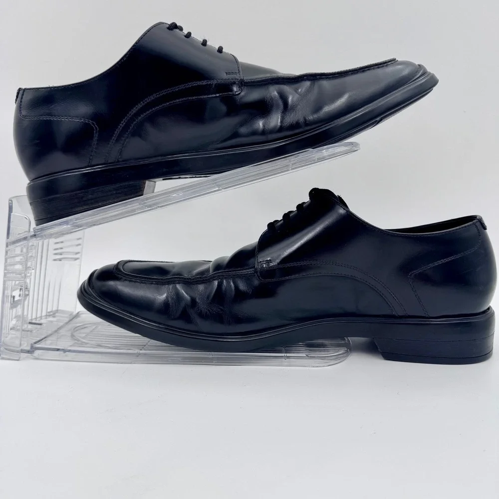 Cole Haan Air‎ Giraldo Mens 11M Black Leather Apron Toe Oxford Shoes C06749